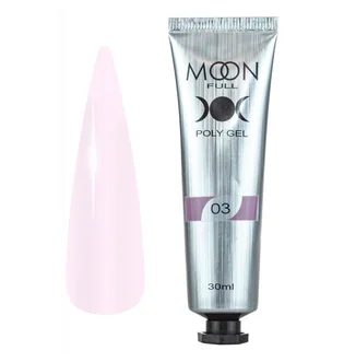 Полігель Moon Full для нарощування нігтів Poly Gel #03, 30 мл