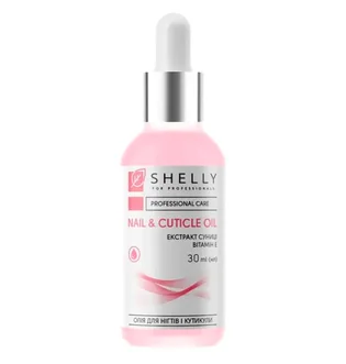 Olejek do paznokci i skórek Shelly, z ekstraktem z poziomki i witaminą E, 30 ml