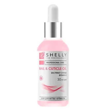 Olejek do paznokci i skórek Shelly, z ekstraktem z poziomki i witaminą E, 30 ml