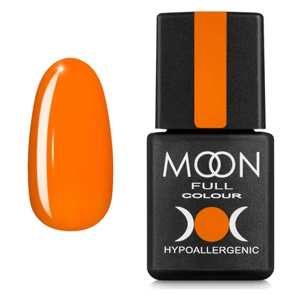 Гель-лак Moon Full Neon #704, оранжевый, 8 мл