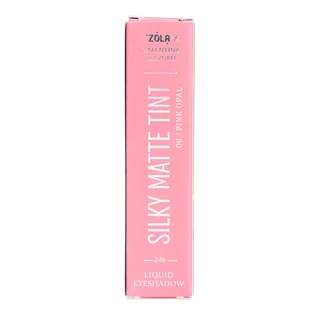 Рідкі тіні для повік ZOLA x Valentina Lelyukh Silky Matte Tint, Pink Opal #08