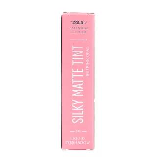 Рідкі тіні для повік ZOLA x Valentina Lelyukh Silky Matte Tint, Pink Opal #08