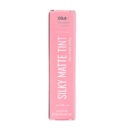 Рідкі тіні для повік ZOLA x Valentina Lelyukh Silky Matte Tint, Pink Opal #08
