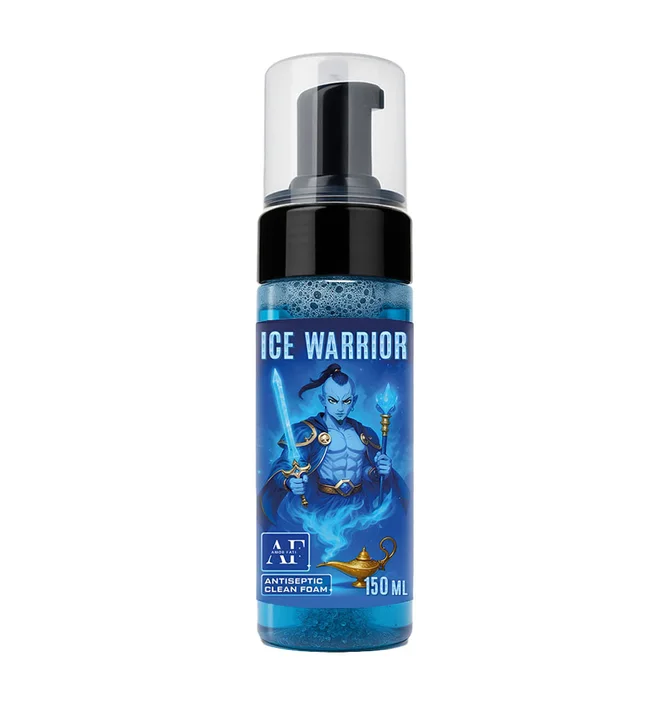 Антибактеріальна пінка для очищення татуювань Amor Fati Ice Warrior, 150 мл