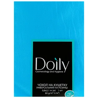 Чохол на кушетку Doily, зі спанбонду, з гумкою, блакитний, 80 г/м², 0.8×2.1 м
