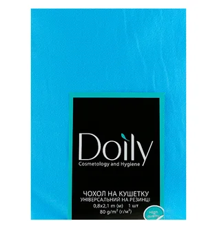 Чохол на кушетку Doily, зі спанбонду, з гумкою, блакитний, 80 г/м², 0.8×2.1 м