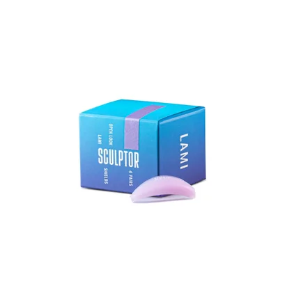 Набір силіконових валиків для ламінування вій Sculptor Lash Open Look Mix Lavender, 4 пари