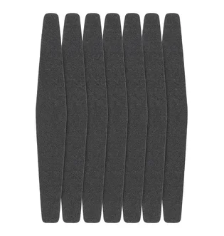 Adhesive Abrasive Nail File Refill, for diamond-shaped base, 178×30 mm, 240 grit, black, 50 pcs