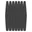 Adhesive Abrasive Nail File Refill, for diamond-shaped base, 178×30 mm, 240 grit, black, 50 pcs