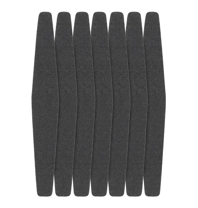 Adhesive Abrasive Nail File Refill, for diamond-shaped base, 178×30 mm, 240 grit, black, 50 pcs