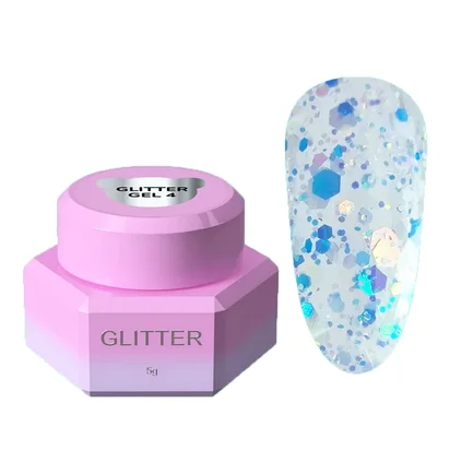 Блискітки для нігтів YouAreCute Glitter Gel, #4, 5г
