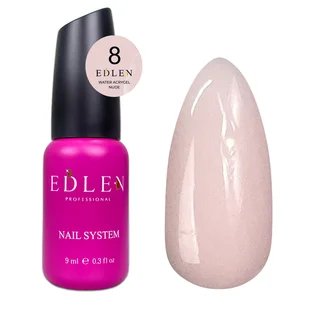 Акрил-гель для нігтів Edlen Water Acrygel Nude #08, 9 мл