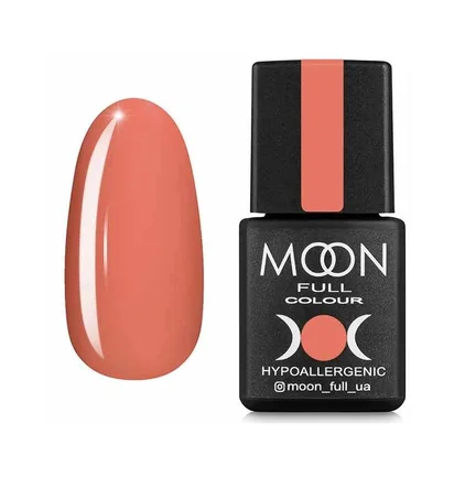 Гель-лак Moon Full Summer #614, темный персик, 8 мл