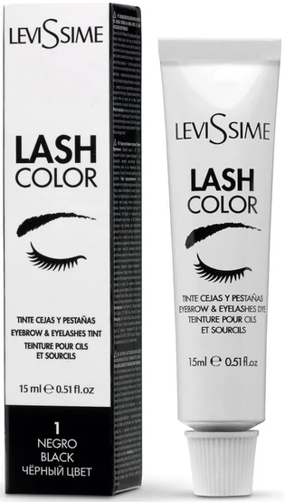 Фарба для брів та вій LeviSsime, Black #1, 15 мл