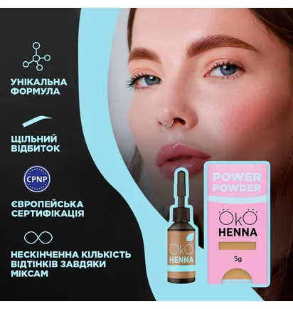 Набір хни для брів OKO Lash&Brow Power Powder, 5 г