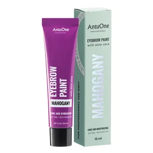 Farba do brwi z aloesem AntuOne Mahogany, 15 ml