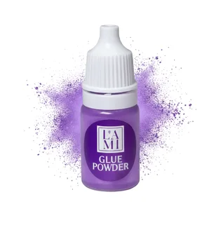 Клей-пудра для корейської техніки ламінування Lami Lashes Glue Powder, фіолетова, 3 г