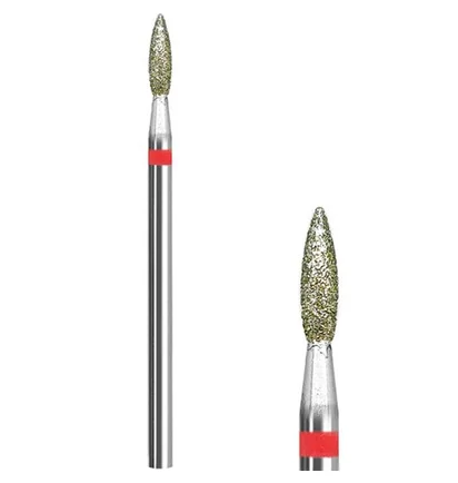Алмазна насадка Mart, Полум'я, Red, 2.3×8 мм