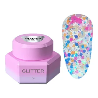 Блискітки для нігтів YouAreCute Glitter Gel, #6, 5г