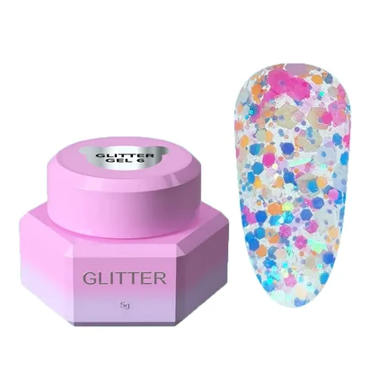 Блискітки для нігтів YouAreCute Glitter Gel, #6, 5г
