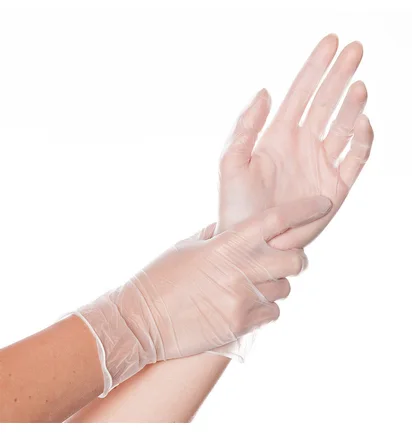 Вінілові рукавички Medicom, прозорі, розмір M, 100 шт