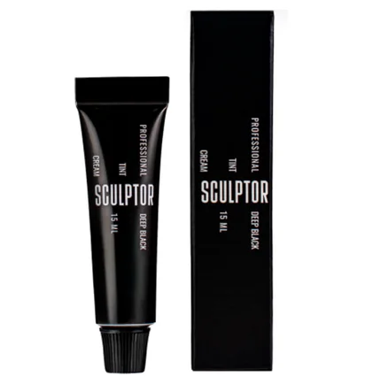 Kremowa farba do brwi i rzęs Sculptor, Deep Black, 15 ml