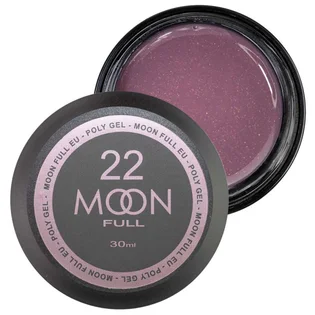 Nail Extension Polygel Moon Full #22, pink smoke with shimmer, 30 ml