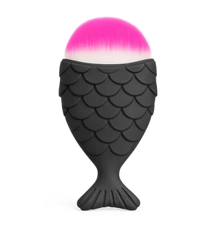 Nail Dust Brush, fish-shaped, black