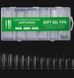 Гелеві тіпси прозорі Soft Gel Tips, Green, 240 шт