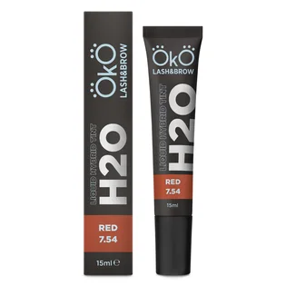 Фарба для брів та вій OKO Lash&Brow H2O Liquid Hybrid Tint, #7.54 Red, 15 мл
