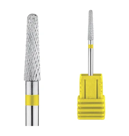 Diamond Drill Bit Kraken Nails, rounded cylinder, with yellow notch