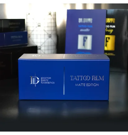 Захисна плівка для загоєння тату Dr. Gritz Matte Tattoo Film Premium Edition, 10×15 см