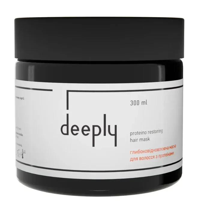 Глибоковідновлювальна протеїнова маска для волосся Deeply Protein Restoring Hair Mask, 300 мл