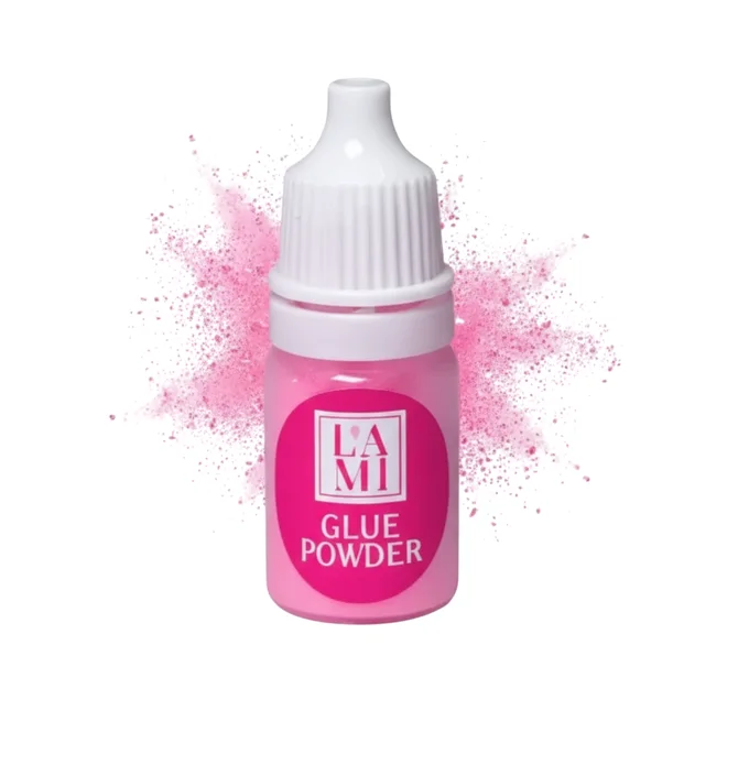 Клей-пудра для корейської техніки ламінування Lami Lashes Glue Powder, рожева, 3 г