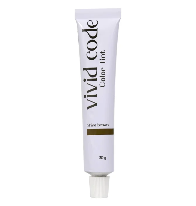 Фарба для брів та вій Vivid Code Color Tint, Shine Brown, 20 г