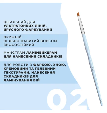Pędzelek OKO Lash&Brow, mini, skośny №2