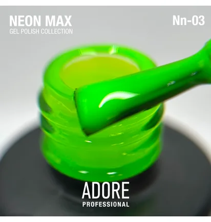 Неоновий гель-лак для нігтів Adore Professional Neon Max Nn-03 Slime, 8 мл