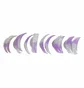 Силіконові валики для ламінування вій Elan Violet Multi-Curl U/DD, 6 пар