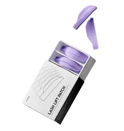 Zestaw płaskich wałków do laminacji rzęs Wona Purple Lift Patch, 4 pary