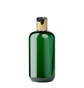 Plastikowa buteleczka, zielona, ze złotą nakrętką disc-top, 100 ml