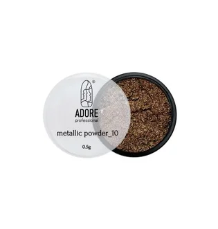 Metallic Powder Adore Professional №10 Białe złoto, 0,5 g