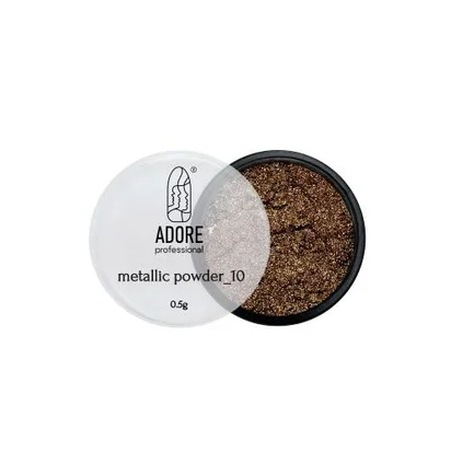 Metallic Powder Adore Professional №10 Białe złoto, 0,5 g