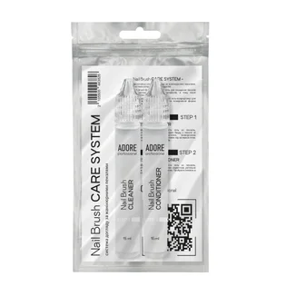 Brush care kit Adore Professional Nail Brush Care System, 2×15 ml