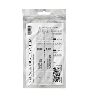Brush care kit Adore Professional Nail Brush Care System, 2×15 ml