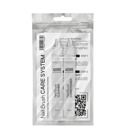 Brush care kit Adore Professional Nail Brush Care System, 2×15 ml