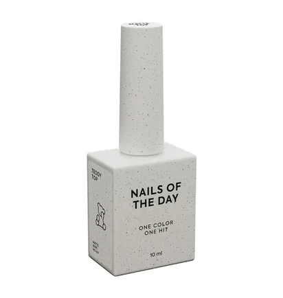 Матовий плюшевий топ з липким шаром без УФ-фільтрів Nails Of The Day Teddy Top Wipe, 10 мл