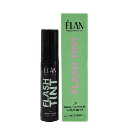 Farba do brwi ELAN Flash Tint, Sweet Caramel Amber Brown #15, 10 ml