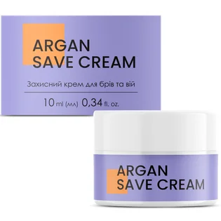 Захисний аргановий крем для брів та вій JolyLab Argan Save Cream, 10 мл
