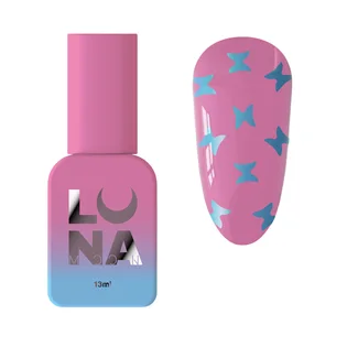 Топ для гель-лаку без липкого шару Luna Moon Top Butterfly Blue, 13 мл