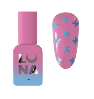 Топ для гель-лаку без липкого шару Luna Moon Top Butterfly Blue, 13 мл